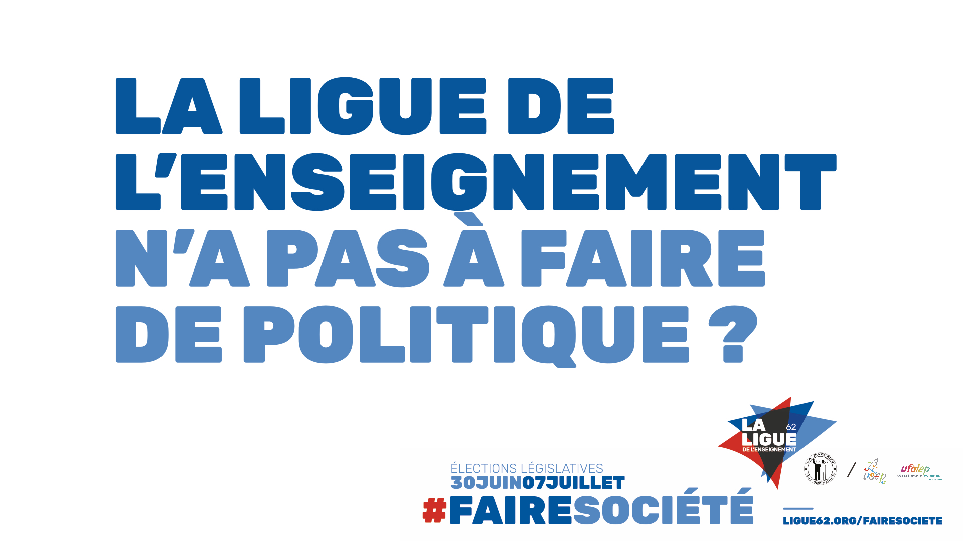 La Ligue de l’enseignement n’a pas à faire de politique - La Ligue de l ...